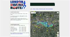 Desktop Screenshot of londonmarathonroute.co.uk